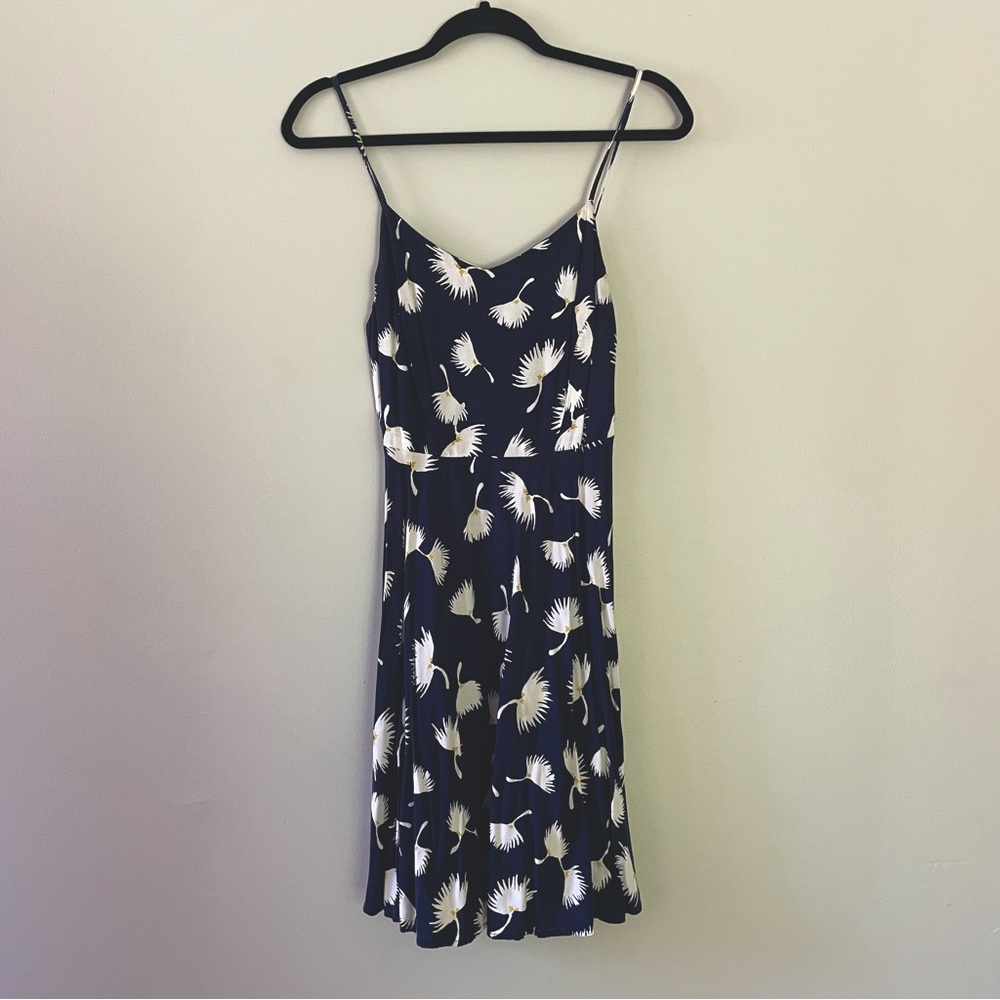 Old Navy, knee length navy with flowers spaghetti strap summer dress